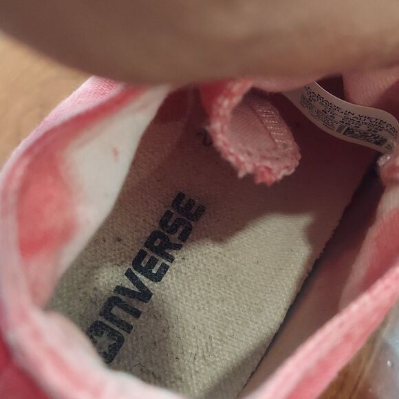 CONVERSE WEDGE ALL STAR CHUCK TAYLOR DISTRESSED RED  Sz 9 - Picture 8 of 8